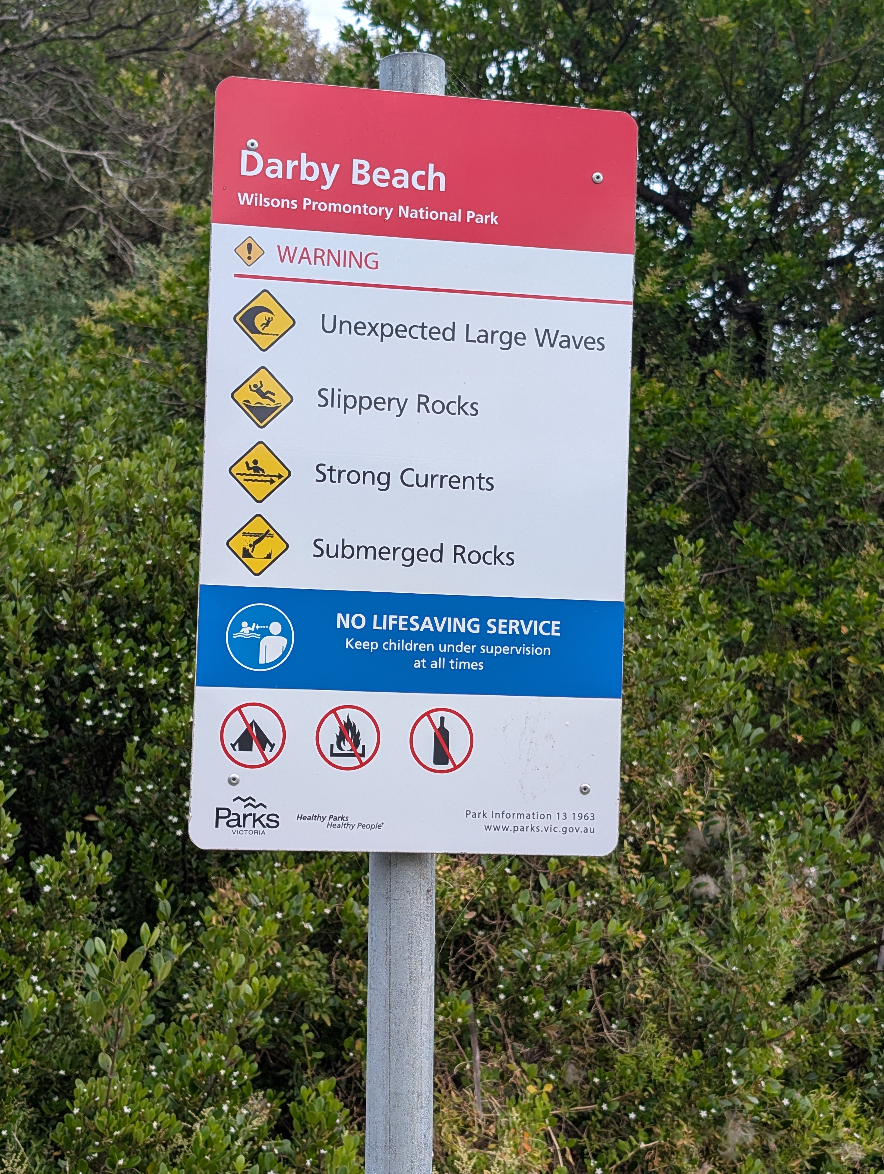 Panoramic view of Darby Beach