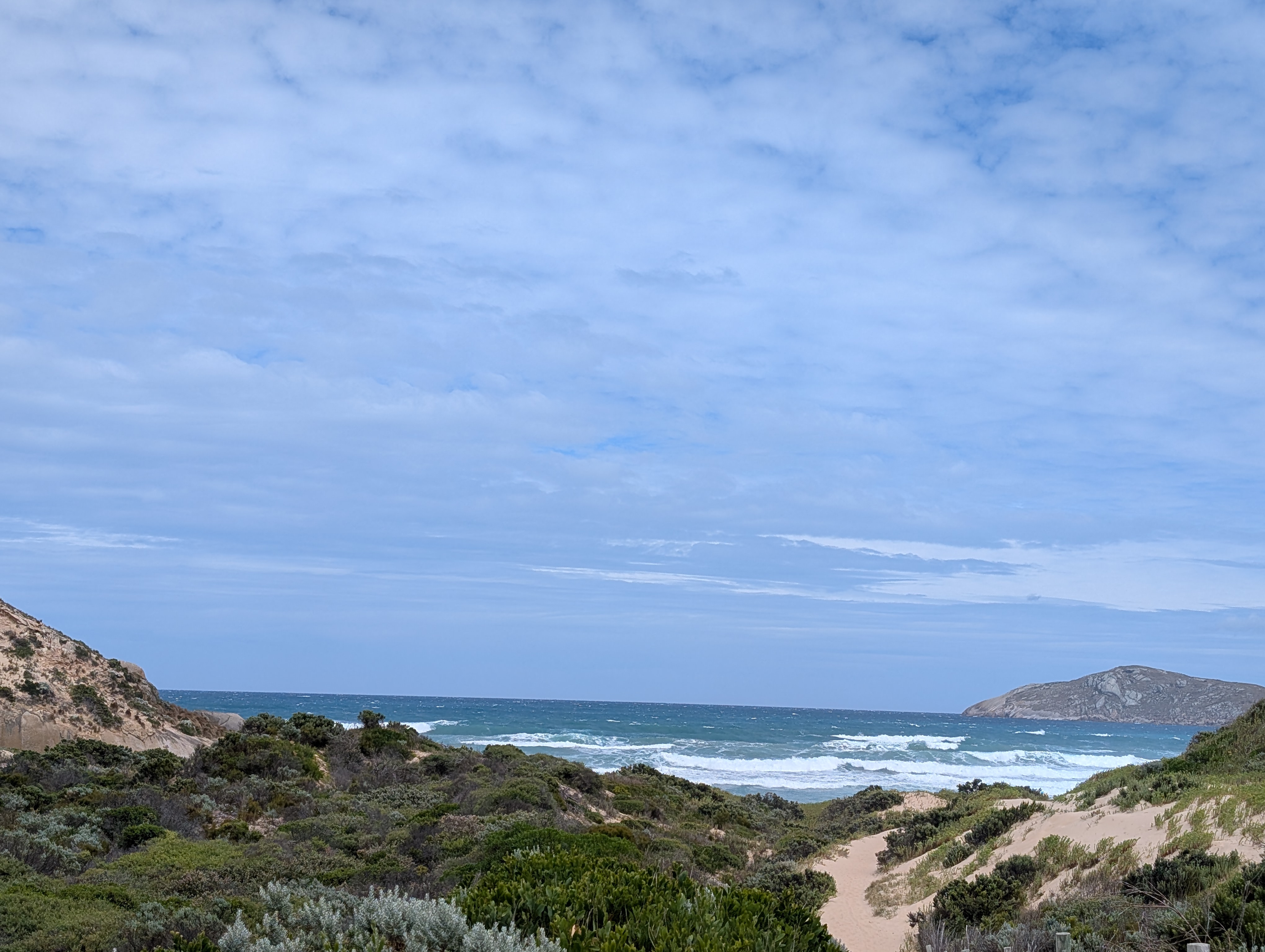 Rock formations at Darby Beach