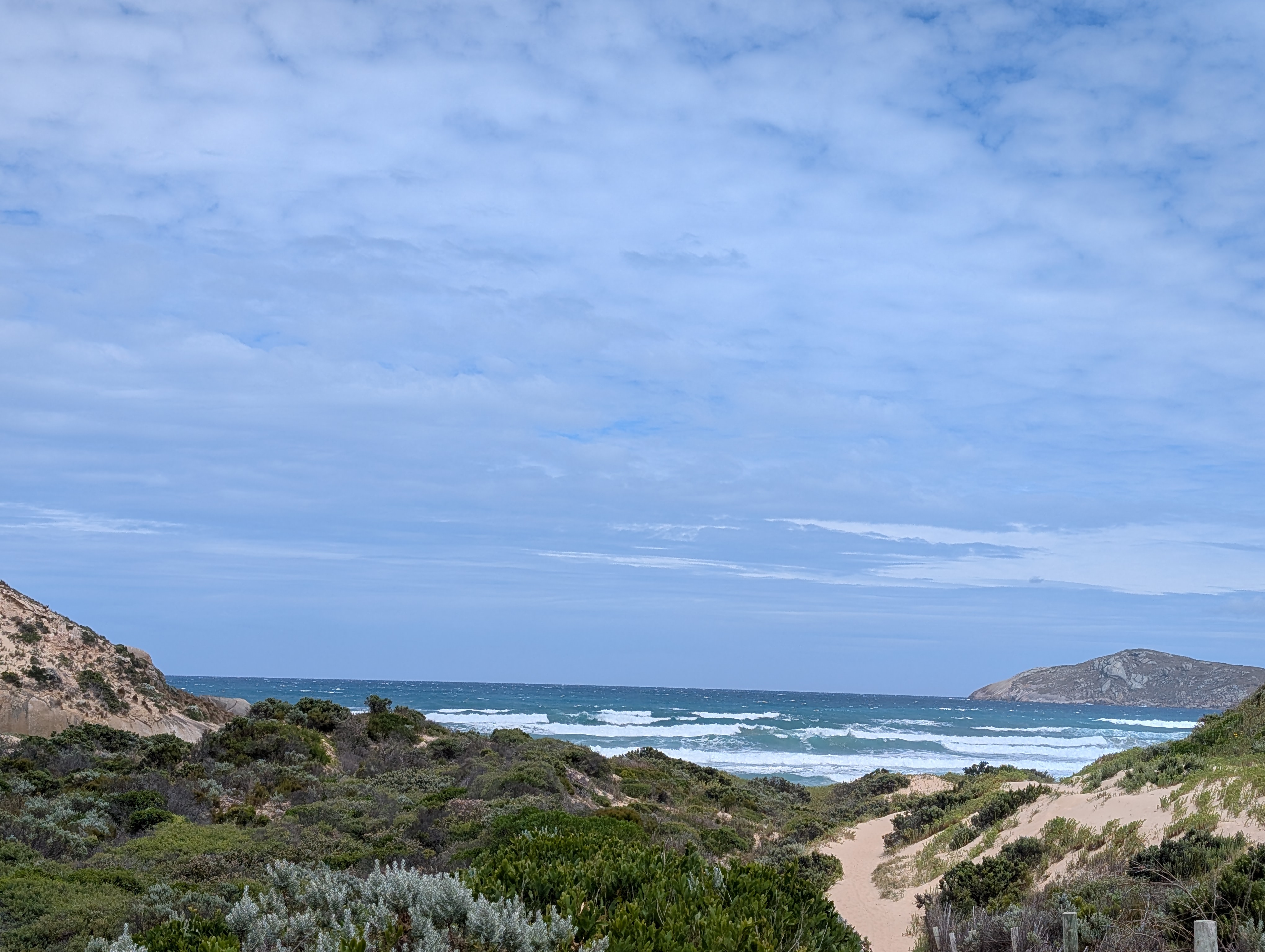 Evening scene at Darby Beach