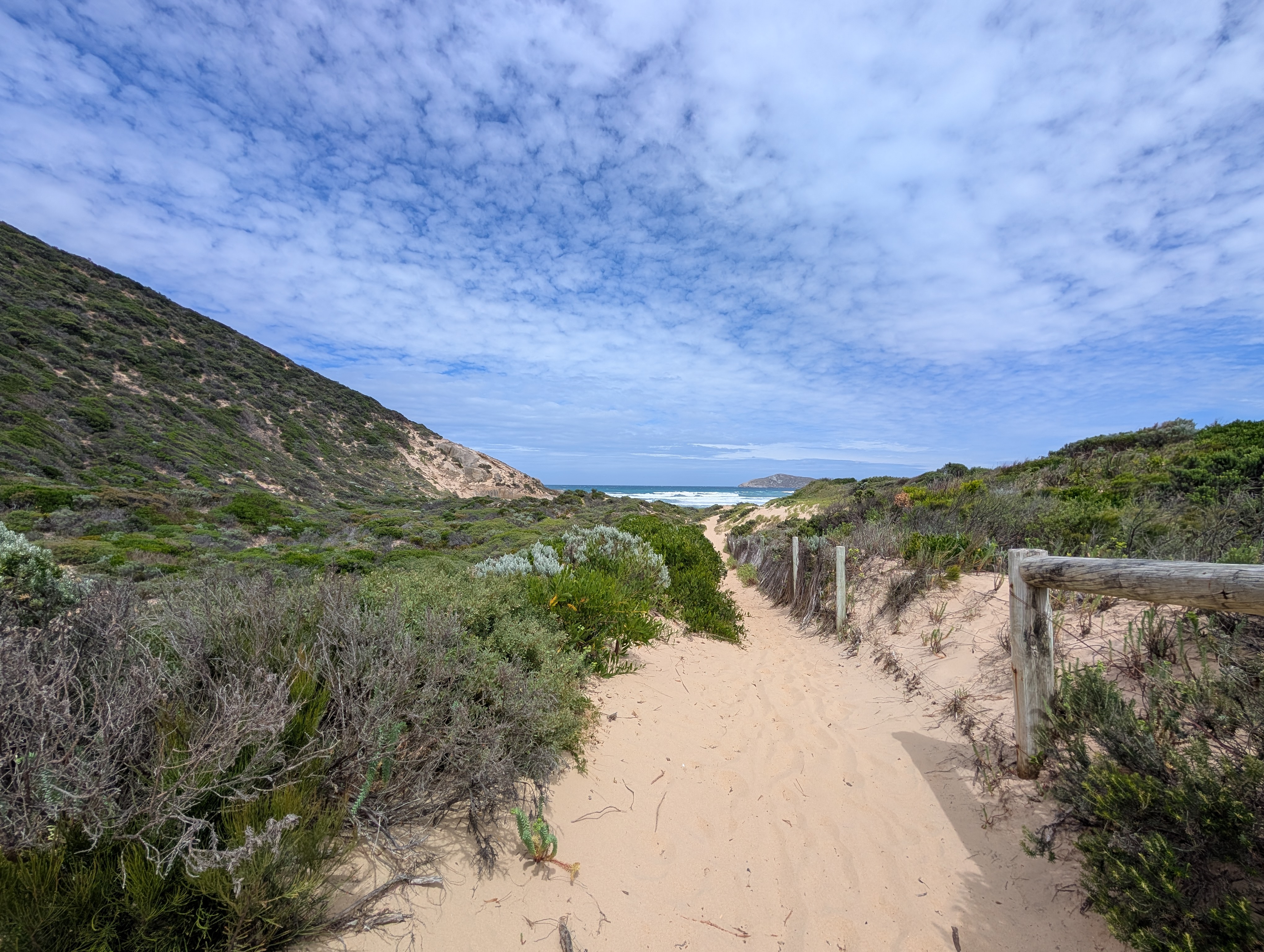 Landscape view of Darby Beach